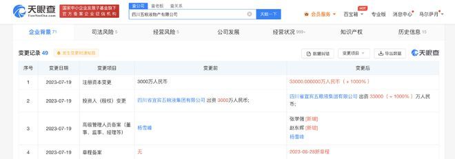 五糧液物產公司增資擴產，薯類銷售業務迎來戰略升級